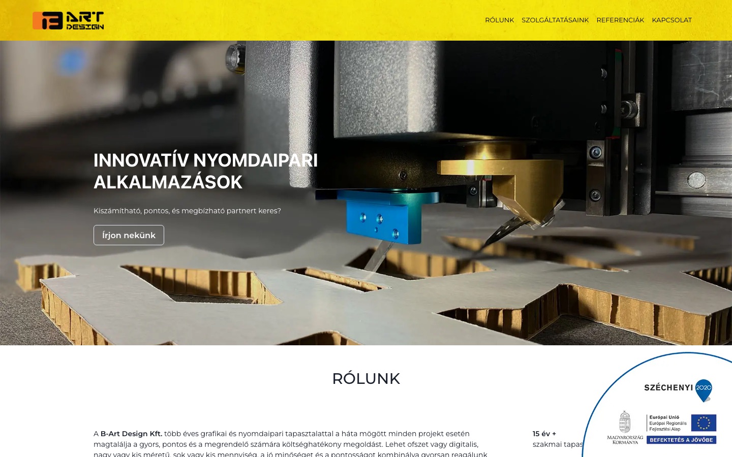 B-Art Design nyitóképernyő