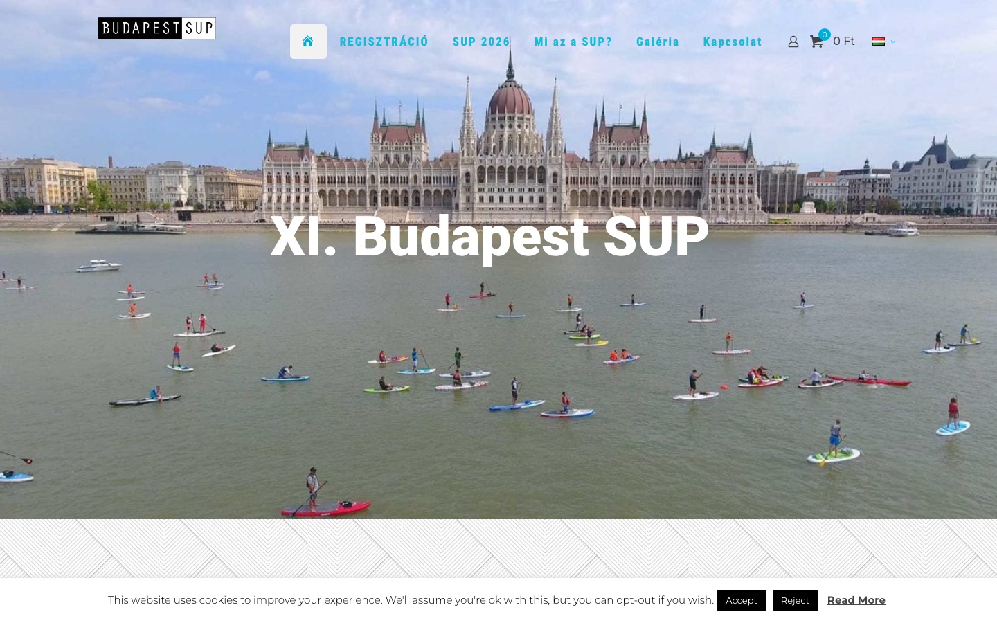 Budapest SUP nyitóképernyő