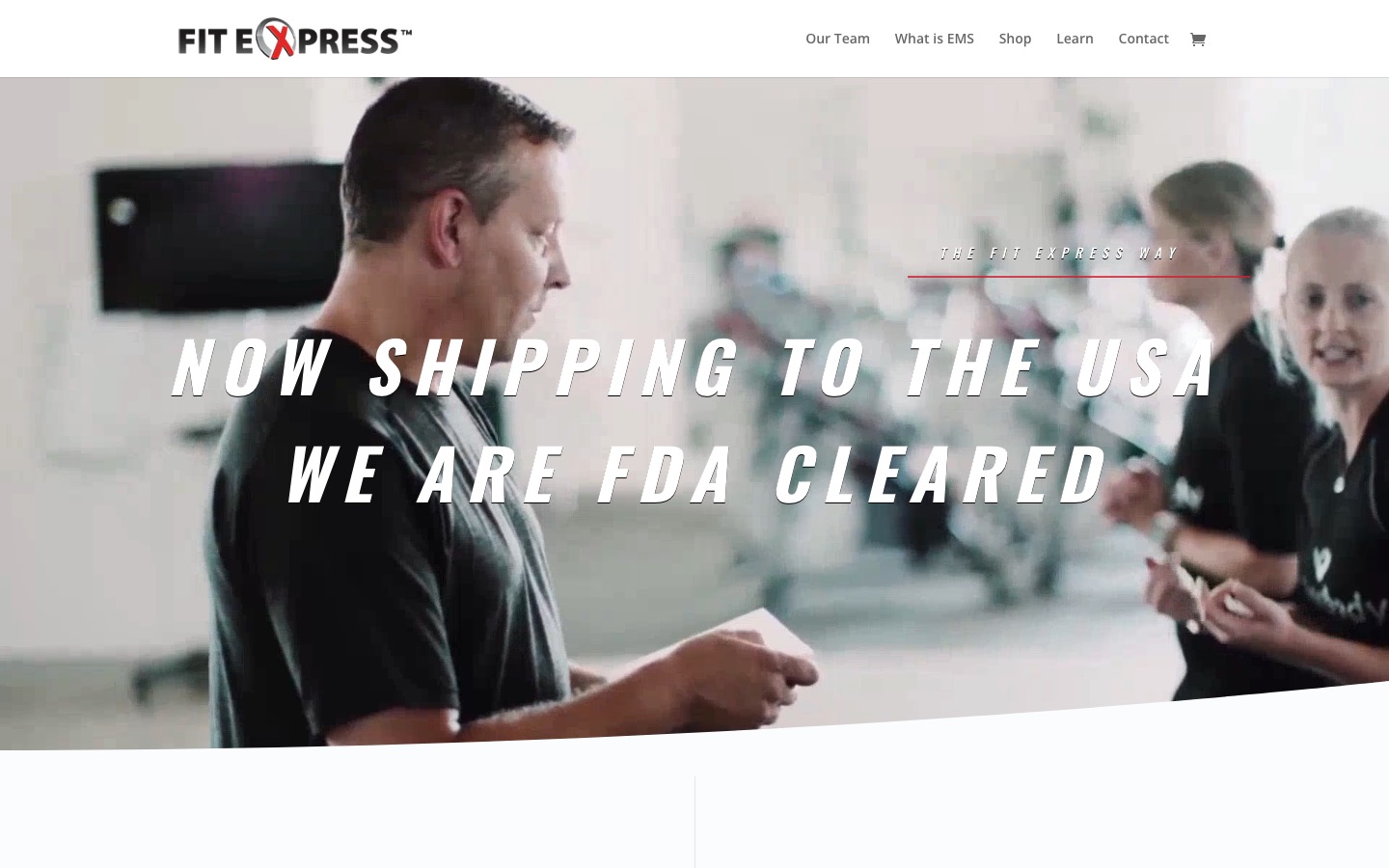 FitExpress nyitóképernyő